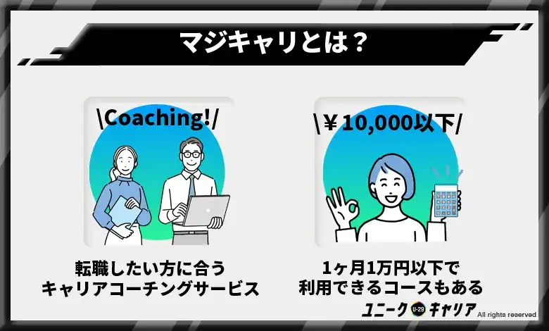 マジキャリは転職したい方に合うキャリアコーチングサービス