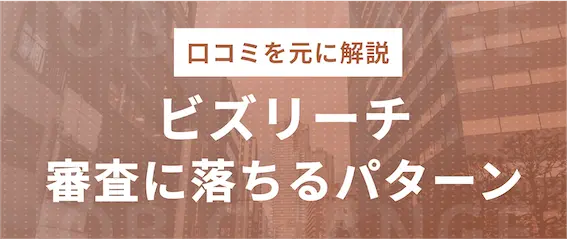 ビズリーチ　審査に落ちるパターン