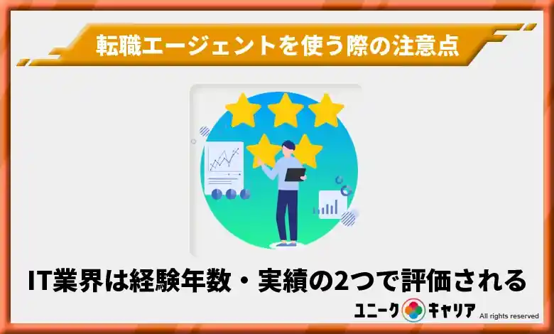 1. IT業界での転職は経験年数・実績の2つで評価される