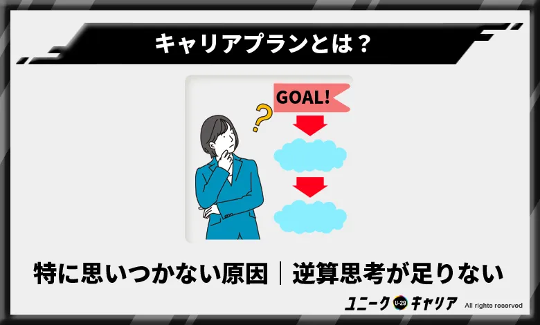 キャリアプラン　逆算思考が足りていない