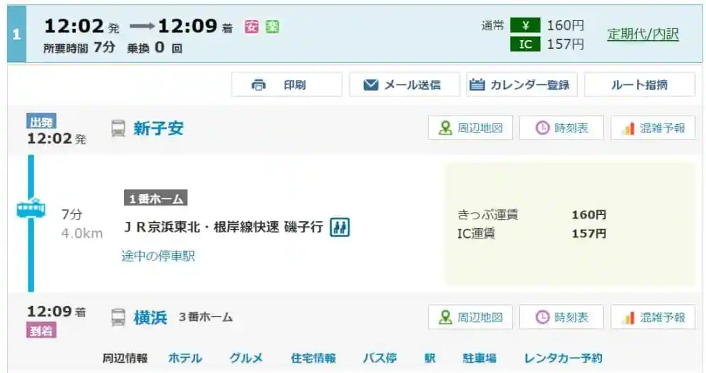 日産横浜寮から電車で横浜10分