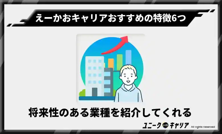 将来性のある業種を紹介してくれる