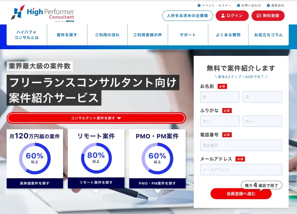 幅広い案件数から見つけたい人｜ハイパフォコンサル
