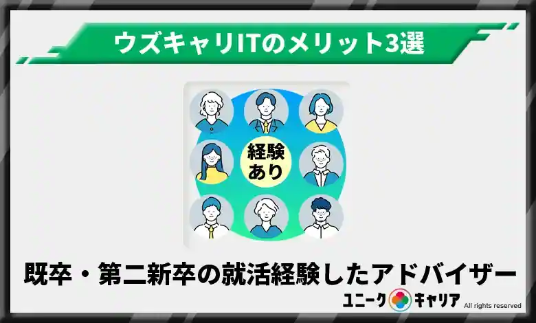 既卒・第二新卒の就活を経験したアドバイザーに親身なサポートしてもらえる
