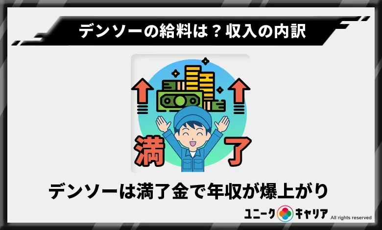 デンソーは満了金のおかげで年収が爆上がりしていた