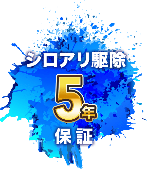 シロアリ駆除5年保証
