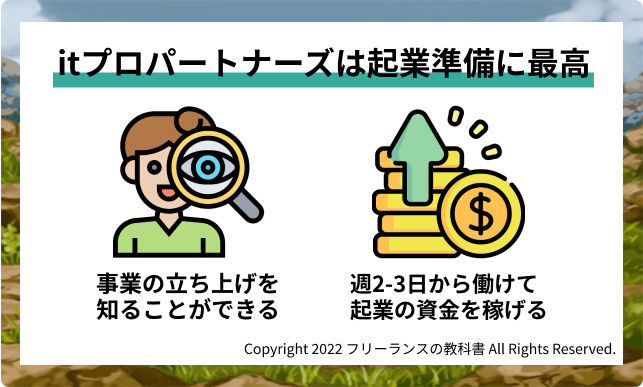 itプロパートナーズは起業準備に最高