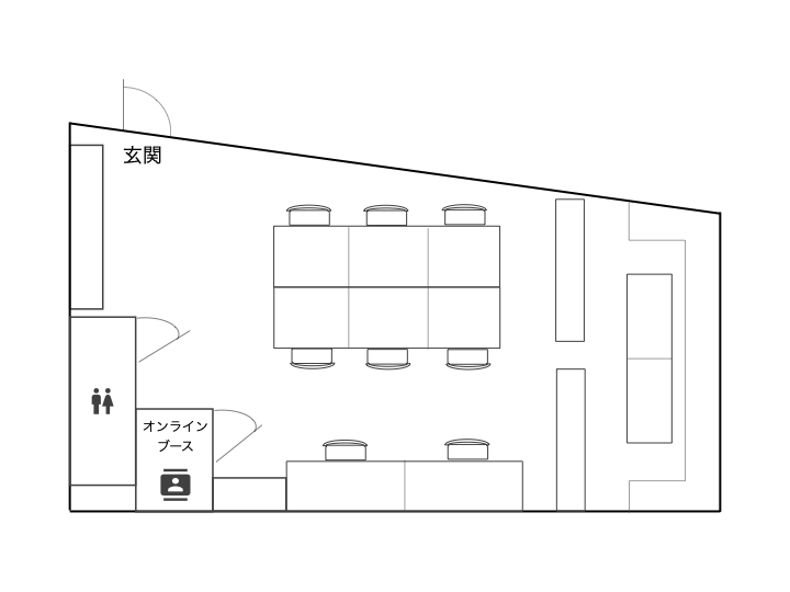 高円寺デポのフロア図